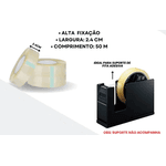 FITA ADESIVA TRANSPARENTE 24 mm X 50 m - PCTE 10 UNID