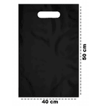 SACOLA BT/ALÇA VAZADA - 40x50 PRETA - PCTE 50 UNID