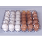 BANDEJA PET 30 OVOS GALINHA - FARDO 50 UNIDADES