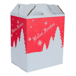 CAIXA CESTA NATAL 30x21x35 (BRANCA) - PCTE 25 UNID