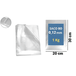 SACO PLASTICO BD 20X30X12 - PCTE 1 KG