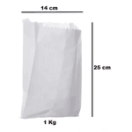 SACO DE PAPEL MONO BRANCO 1,0 KG - CX 500 UNID