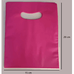 SACOLA ALCA VAZADA BOCA PALHAÇO 15x20 ROSA - PT 100 UNID 