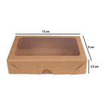 CAIXA KRAFT COM VISOR 09x12x3,5 - PCTE 10 UNID 