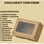 CAIXA KRAFT COM VISOR 09x12x3,5 - PCTE 10 UNID 