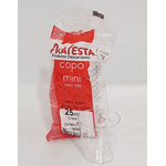COPO CRISTAL 025ML MINI PRAFESTA - PCTE 10 UNID