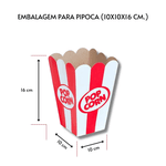 CAIXA DE PAPEL PARA PIPOCA - PCTE 25 UNIDADES