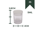 POTE CRISTAL 05ML J-05 - PCTE 50 UNID 