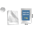 SACO PLAST BAIXA DENS 30X45X06 - PCTE 1 KG