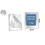 SACO PLAST BAIXA DENS 30X40X06 - PCTE 1 KG