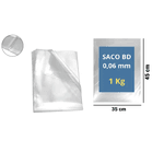SACO PLAST BAIXA DENS 35X45X06 - PCTE 1 KG