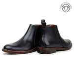 Bota Masculina Ankle Boot Tulsa Couro Preto