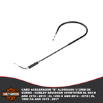 Cabo Acelerador "B" Alongado 112mm De Curso - Harley Davidson Sportster Xl 883 N Ano 2010 - 2019 | Xl 1200 X Ano 2014 - 2019 | Xl 1200 CA Ano 2013 - 2017