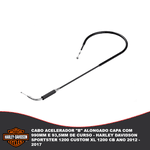 Cabo Acelerador "B" Alongado Capa Com 990mm E 93,5mm De Curso - Harley Davidson Sportster 1200 Custom Xl 1200 Cb Ano 2012 - 2017