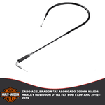 Cabo Acelerador "A" Alongado 200mm Maior - Harley Davidson Dyna Fat Bob FXDF Ano 2012 - 2019