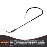 Cabo Acelerador "B" Alongado 200mm maior - Harley Davidson Softail Fat Boy Lo FLSTF Ano 2014 - 2017 | FLSTFB Ano 2010 - 2017 | FLSTN 2014 - 2017