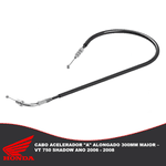 Cabo Acelerador "A" Alongado 300mm Maior – Honda Vt 750 Shadow Ano 2006 - 2008