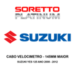 Cabo Velocimetro Alongado 145mm Maior - Suzuki Yes 125 Ano 2008 - 2012