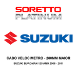Cabo Velocimetro Alongado 280mm Maior - Suzuki Burgman 125 Ano 2006 - 2011