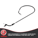 Cabo Acelerador "A" Alongado 250mm Maior - Yamaha Xvs Midnight Star Ano 2009 - 2016