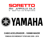 Cabo Acelerador "B" Alongado 100mm Maior - Yamaha Xvs Midnight Star Ano 2009 - 2016