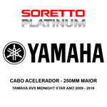 Cabo Acelerador "B" Alongado 250mm Maior - Yamaha Xvs Midnight Star Ano 2009 - 2016