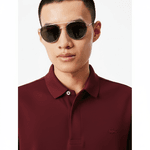 Polo Regular Fit em Piqué Stretch Importada - Bordô
