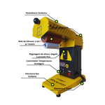 Máquina Transfer laser Start Giro 360º - Modelo Slim - Amarela