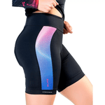Bermuda Elite Feminina Preto Com Faixa Colorida