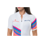 Camisa Manga Curta Elite Feminina Experience Branco/rosa