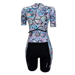 Macaquinho Manga Curta Marcio May Slim Fit Rainbow