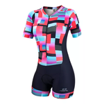 Macaquinho Manga Curta Marcio May Slim Fit Colorfull Geometric 