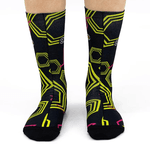 Meia Marcio May Sports Black Geometric