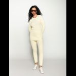 Calça Tricot Trabalhada Biamar - Manteiga