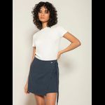 Blusa Canelada de Viscose Biamar Branco 