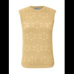 Regata trico com Flores Biamar Manteiga