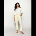  Calça Moletom Detalhe Canelado Biamar - Manteiga