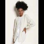 Casaco Alongado Fio Pluma Abenção Branco