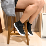 Bota Feminina em Couro Legítimo Virginia - Preto