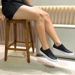 Tênis Feminino em Couro Legítimo Tóquio - Preto