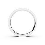 Par de Alianças Fiore em Prata 950 com Moissanite - 4mm