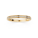 Par de Alianças Galiano em Ouro Amarelo com Diamantes 18k - 2mm