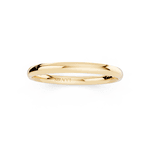 Par de Alianças Tradicional Slim em Ouro Amarelo 18k - 2mm