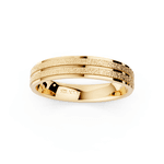 Par de Alianças Stelle em Ouro Amarelo 18k - 4,5mm