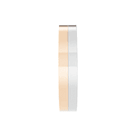Par de Alianças Emiliana em Ouro Branco e Rosé 18k - 5mm