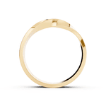 Par de Alianças Intrecciato em Ouro Amarelo 18k - 5mm