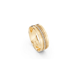 Par de Alianças Splendore em Ouro Amarelo 18k - 10mm