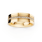 Par de Alianças Splendore em Ouro Amarelo 18k - 10mm