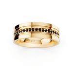 Par de Alianças Splendore em Ouro Amarelo 18k - 10mm