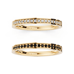 Par de Alianças Giulietta em Ouro 18k - 2mm